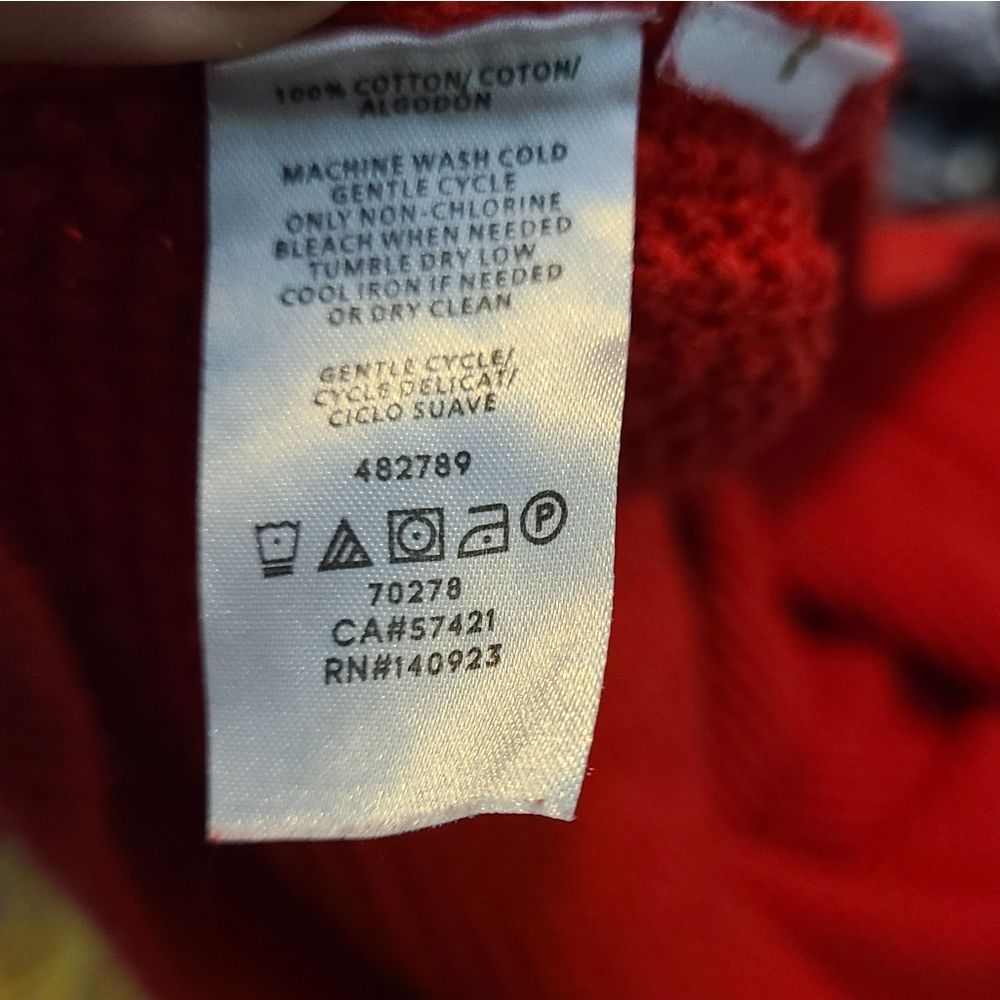 Loft Red Cotton Sweater - Picture 9 of 9